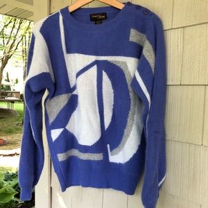 Vintage Charles-Julian Lambswool Geometric Sweater